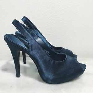 Lulu Townsend Bridesmaid High Heels in Satin